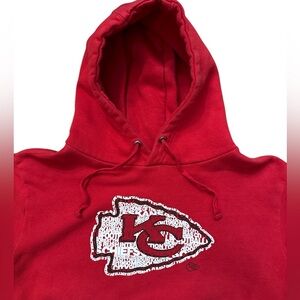 Kansas City Chiefs Men’s/Unisex Red Hoodie‎ Size Medium Majestic Logo NFL